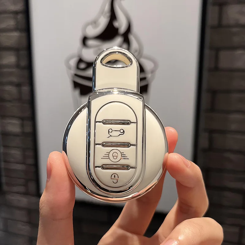 TPU Car Key Cover Case Flip Remote Key Skin Holder Protector Shell for BMW Mini Cooper Countryman Clubman F54 F55 F56 F60
