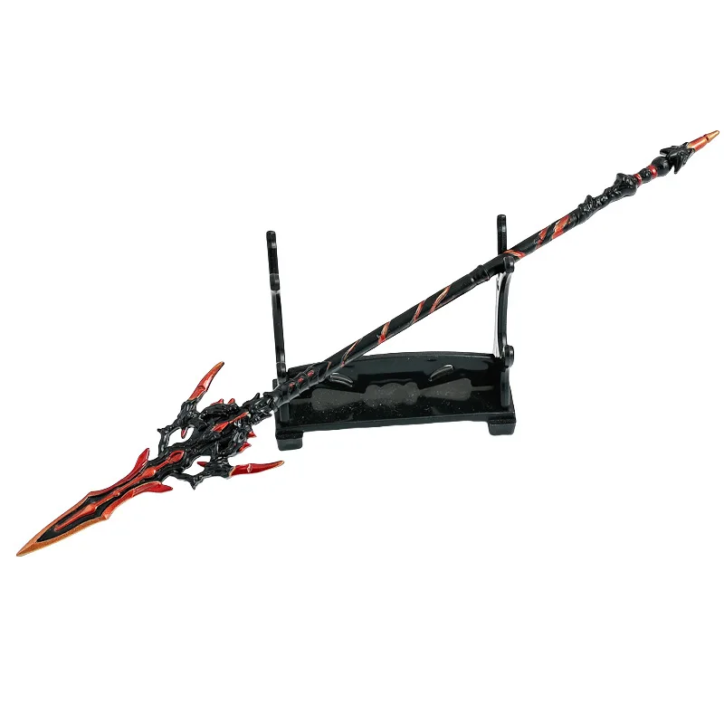 22 centimetri Anime Cinese Periferico Coccodrillo Osso Lancia Arma di Metallo Modello Crast Scrivania Ornamenti Arma Antica Spada Kanata Giocattoli Regalo