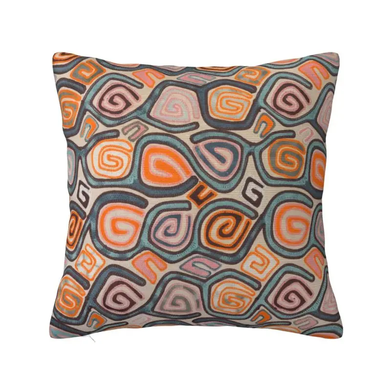 Custom Swirl Embroidery Pattern Modern Throw Pillow Covers Cushion Cover