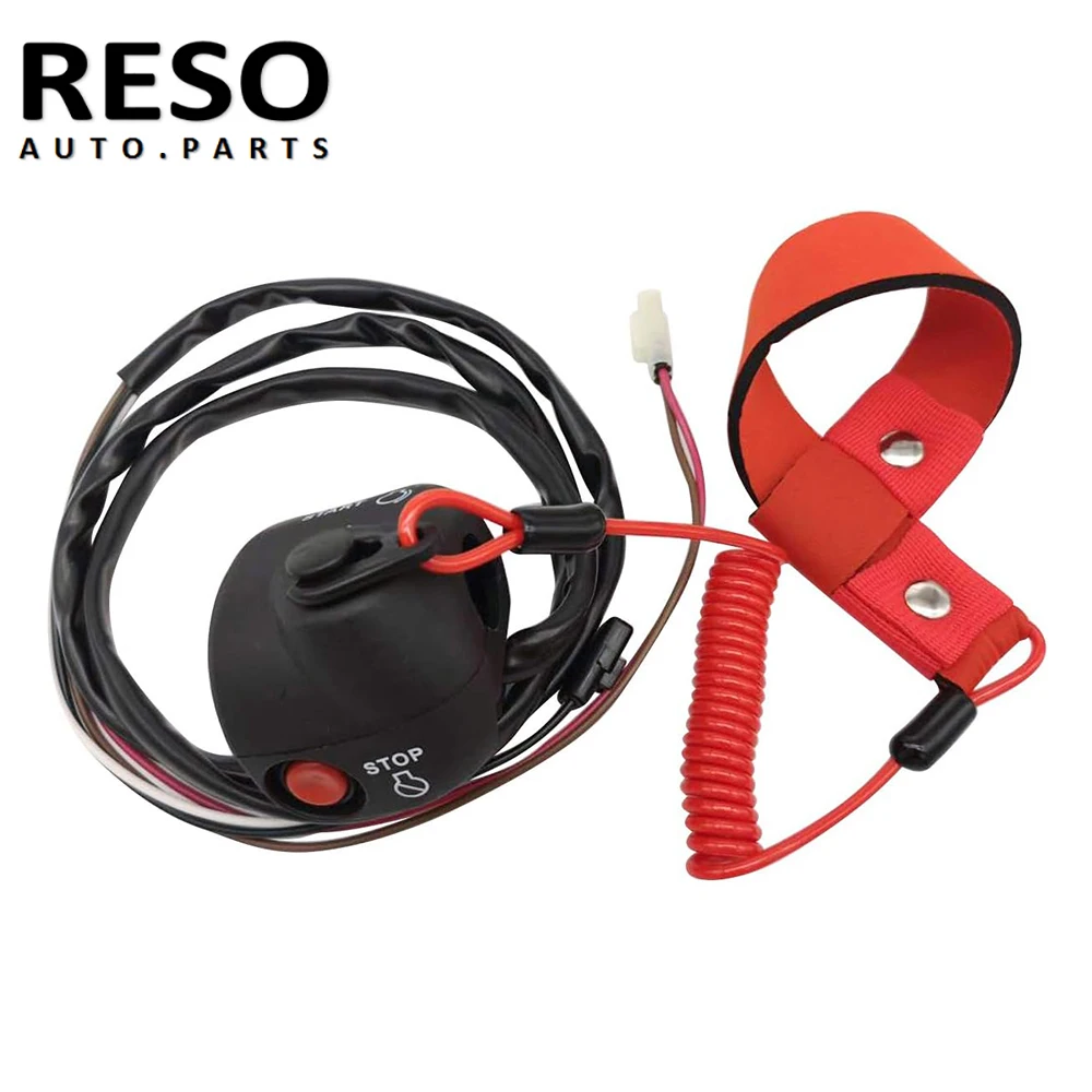 

RESO FK7-68310-07-00 Replaces Fits For Yamaha FK7-68310-07-00 WaveRunner Handlebar On Off Kill Switch Box w/Lanyard