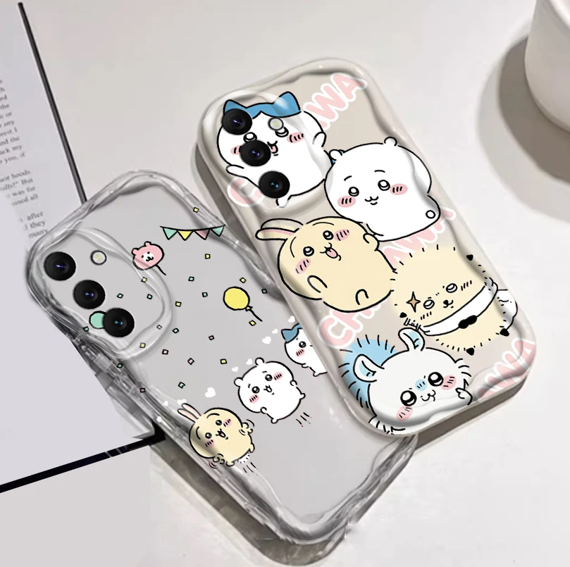 Usagi Chiikawa Hachiware Cute For Samsung A55 A54 A53 A52 A35 A34 A33 A32 A25 A24 A23 A22 A21S A15 A13 A14 5G Wave Oil TPU