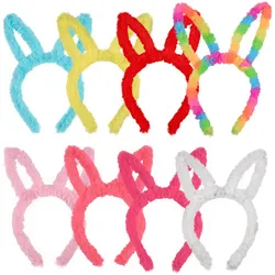 Bandeau Oreilles de Lapin de Pâques, Doux, en Peluche, Vêtements de Sauna, Décorations de ixde Pâques, Accessoires pour Cheveux