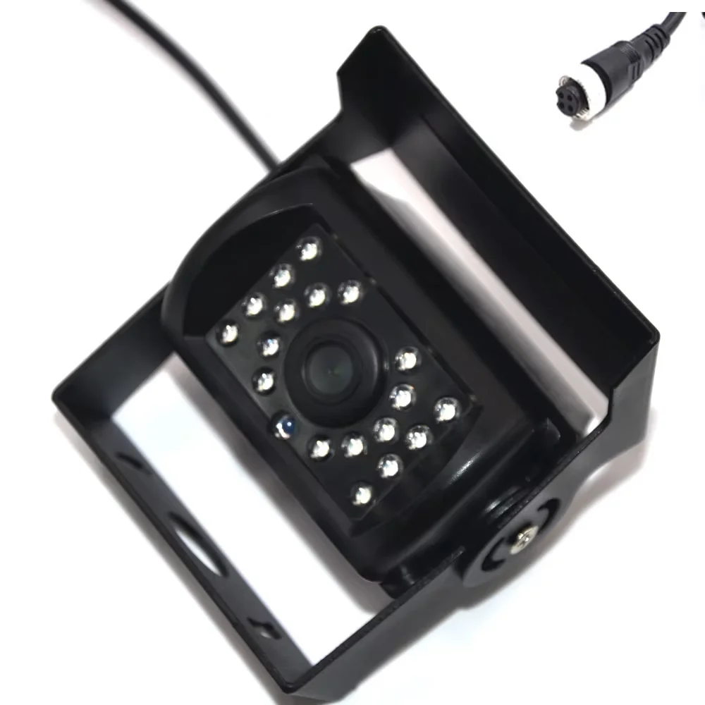 

Камера заднего вида, 4-контактный AV-порт, ИК-камера ночного резервного копирования, водонепроницаемая для грузовиков/прицепов/пикапов/фургонов/тяжелых