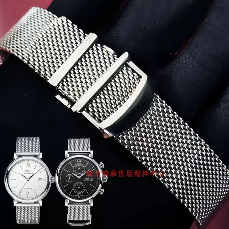 

high quality strap steel belt For IWC Omega Longines Mido Milan mesh belt original refined steel bracelet men's 20mm 22mm