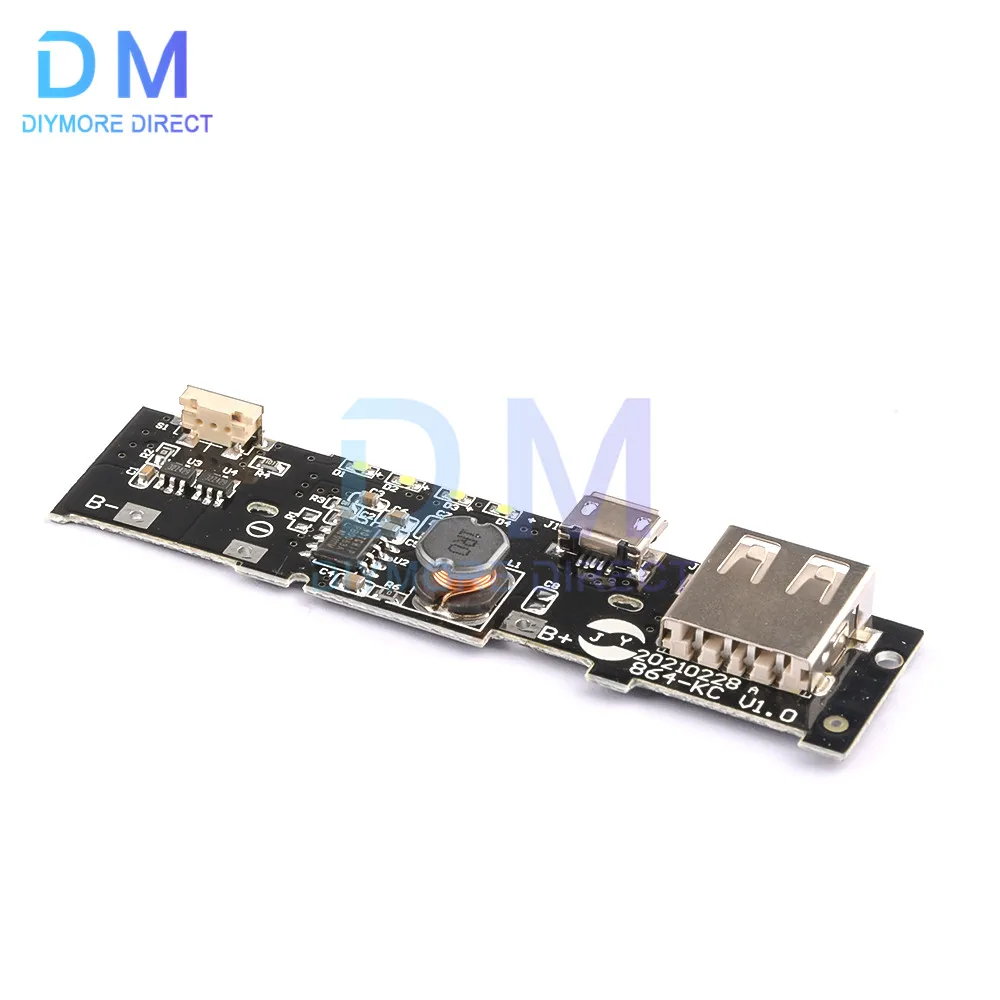 DC 5V 2A USB Power Bank Charge Module 18650 Battery Li-ion Lithium Cells Pack Charging PCB Circuit Board