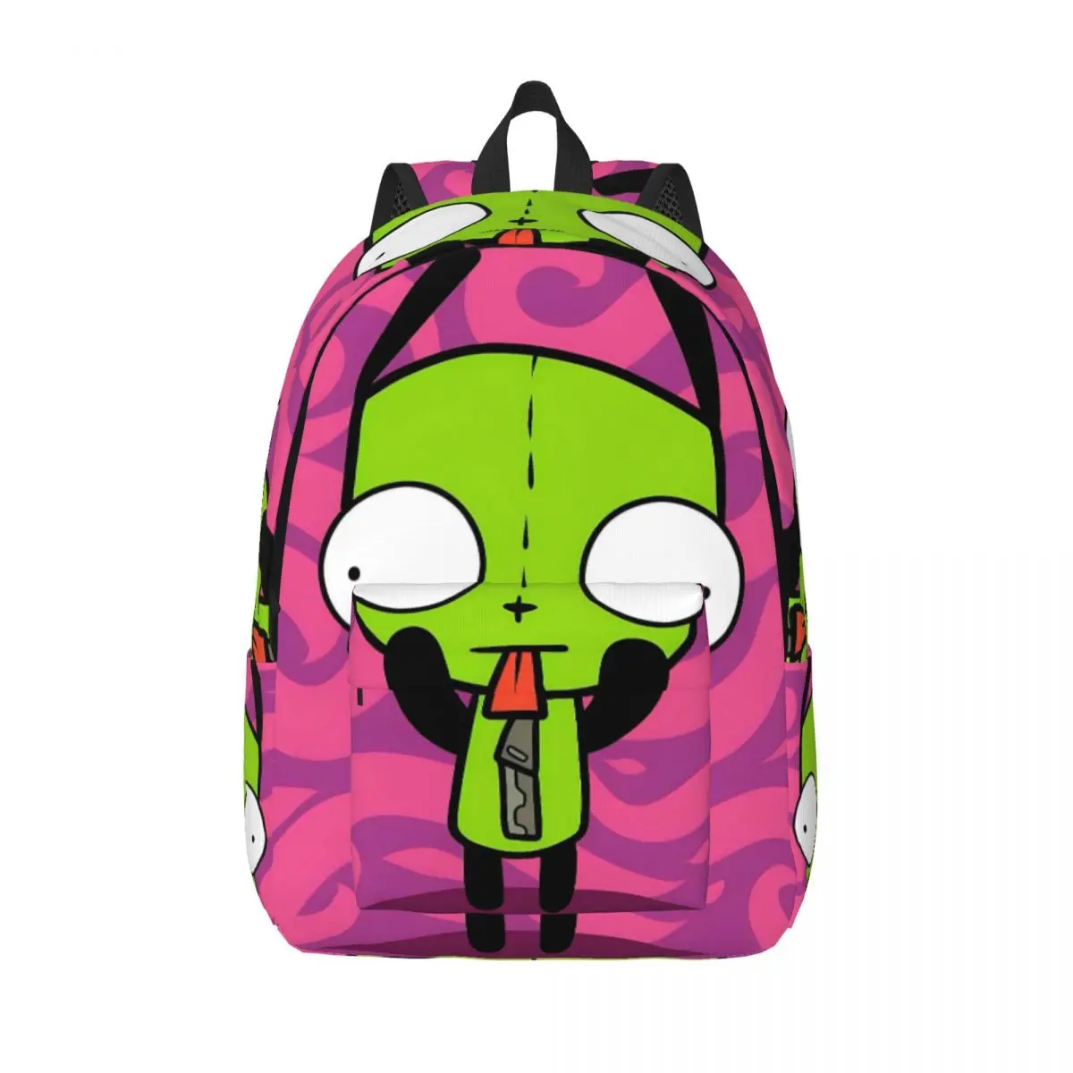 Invader Zim Gir Cartoon Casual Backpack Outdoor Student Hiking Travel Daypack for Men Women Laptop Computer Shoulder Bag