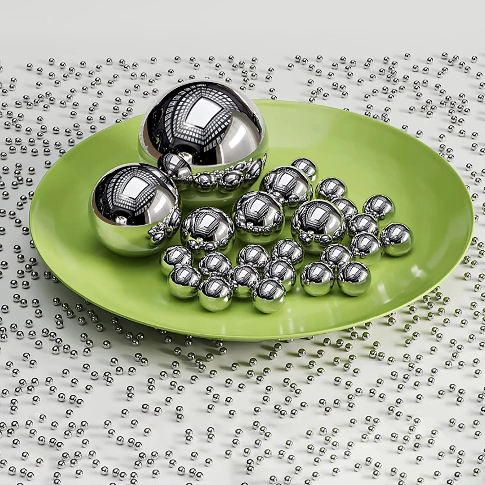 Bearing Balls Assortment Kit Stainless Steel 304 15 Different Sizes 1-10mm for Bicycles, Bearings, Auto Parts