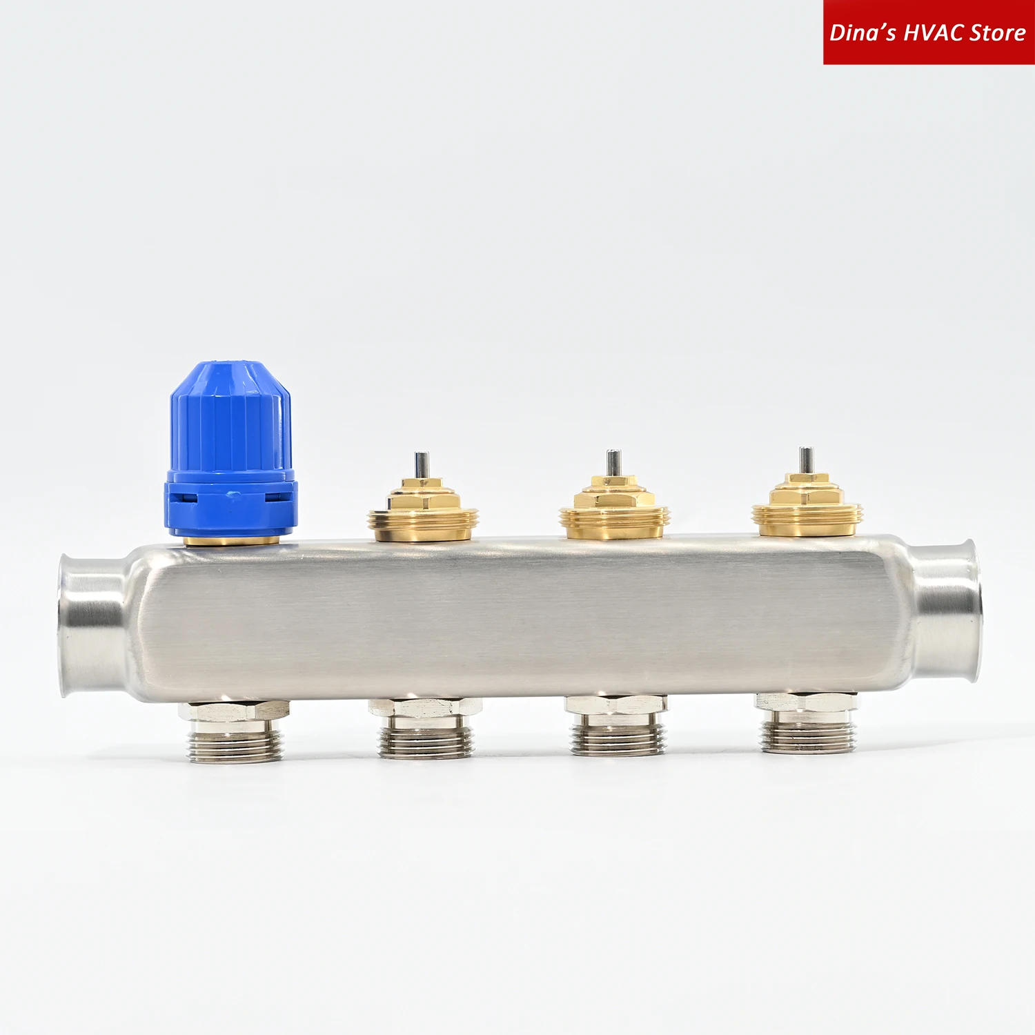 Imagem -04 - Piso Calor Manifold Kit Flow Meter Ball Valve Dreno Valve g1 50 mm Aço Inoxidável