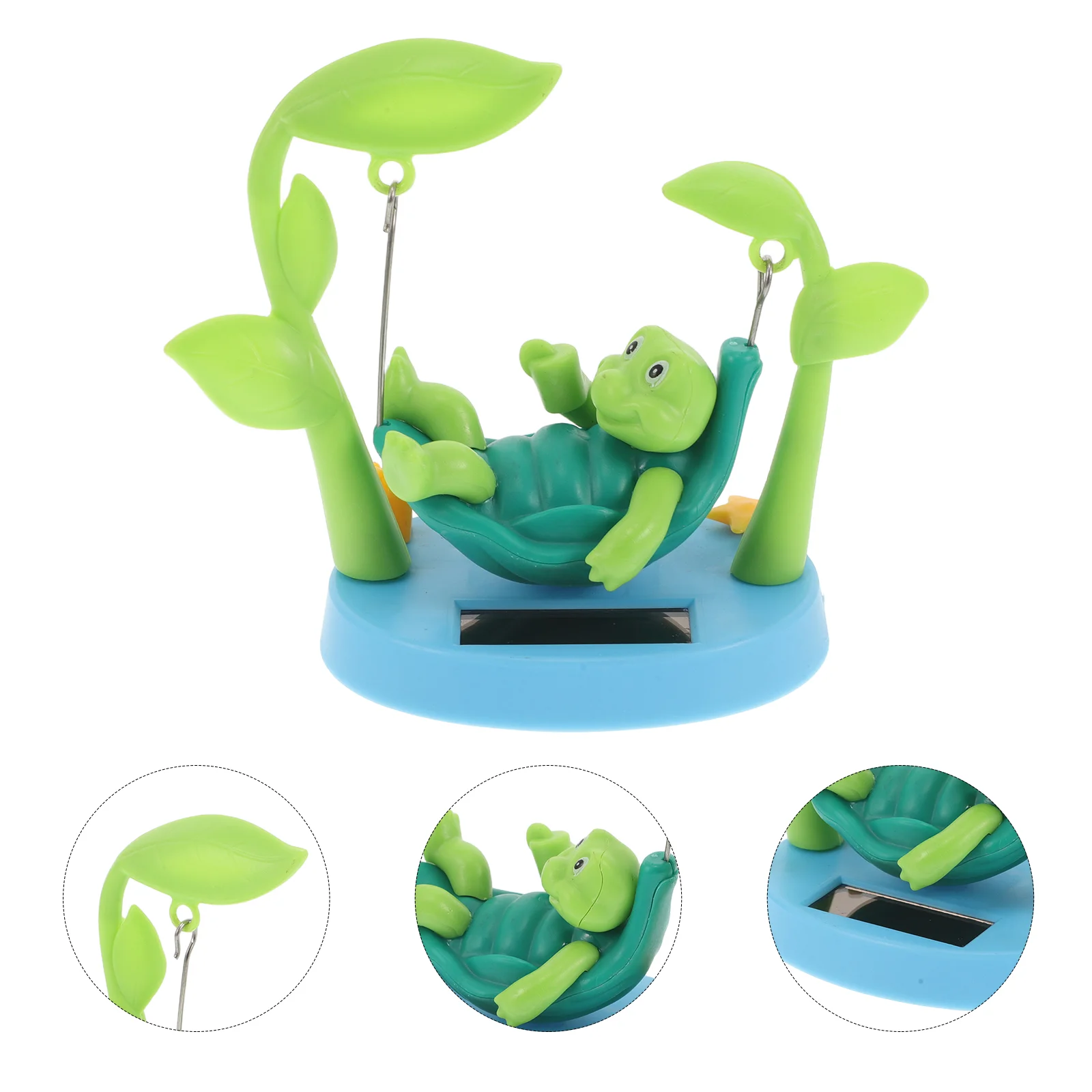 Solar Powered Swinging Turtle Dashboard nament 1 pcs Cute Cartoon Animal Shaking Dancer Dynamic Toy Unique Appearance Easy