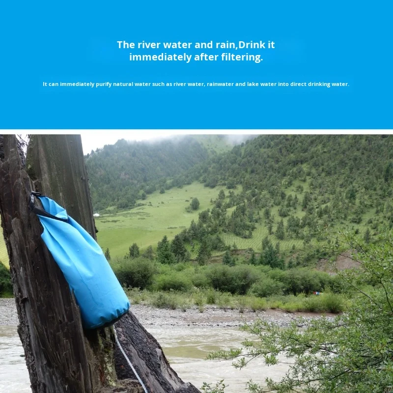 Portable Outdoor Camping Water Purifier Individual Gravity Emergency Disaster Relief Filter for Hiking & Wilderness Adventures - view 2