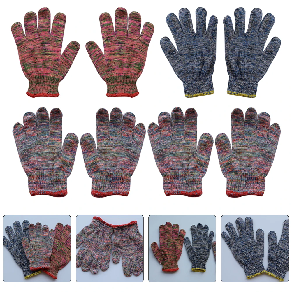 

12 Pairs Gloves Anti-slip Wear-resistant Gardening Work Sewing Working Heavy Safety Protective
