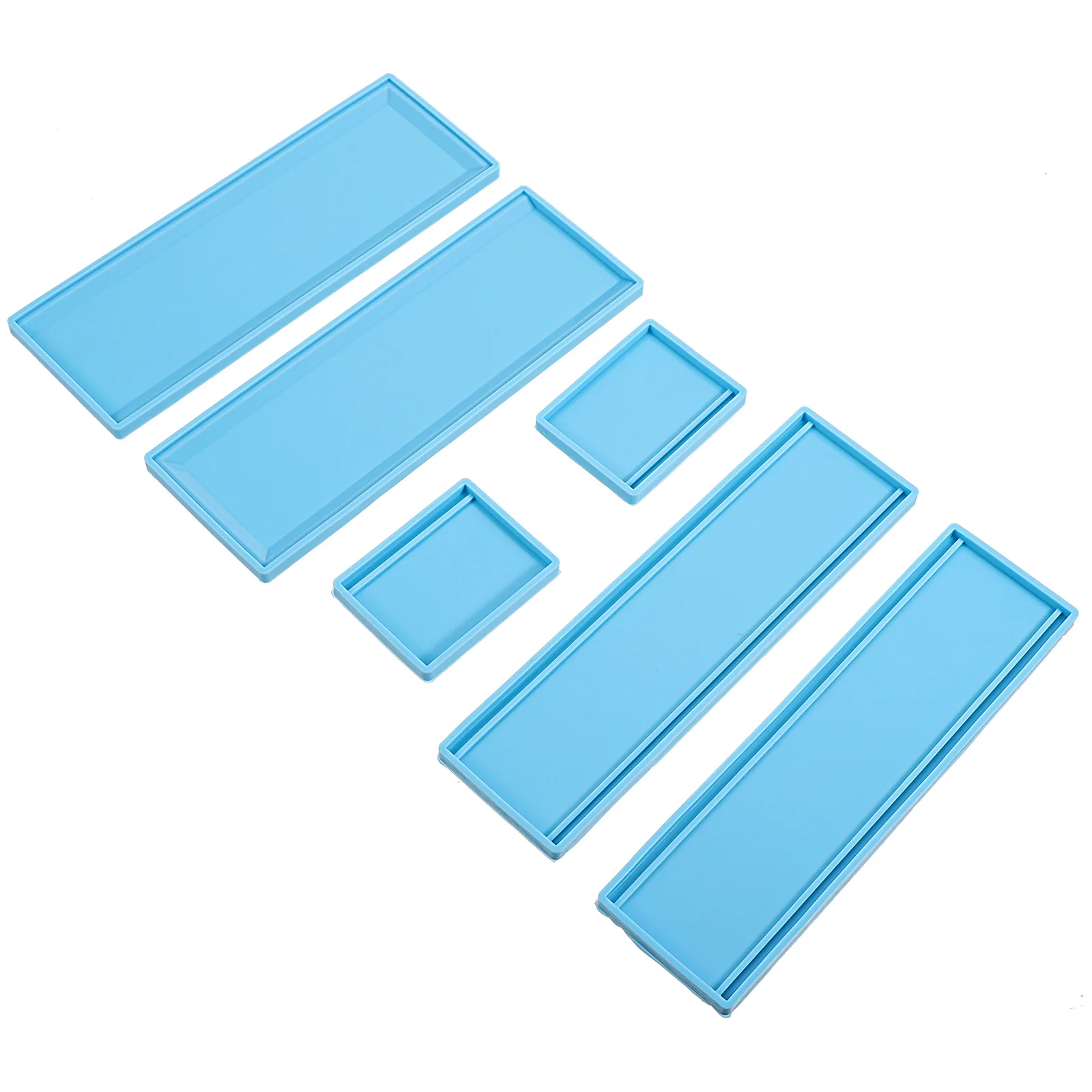 1Set Domino Box Silicone Mold DIY Tool Flexible Reusable Resin Casting Mold Domino Storage Organizer Holder Mould