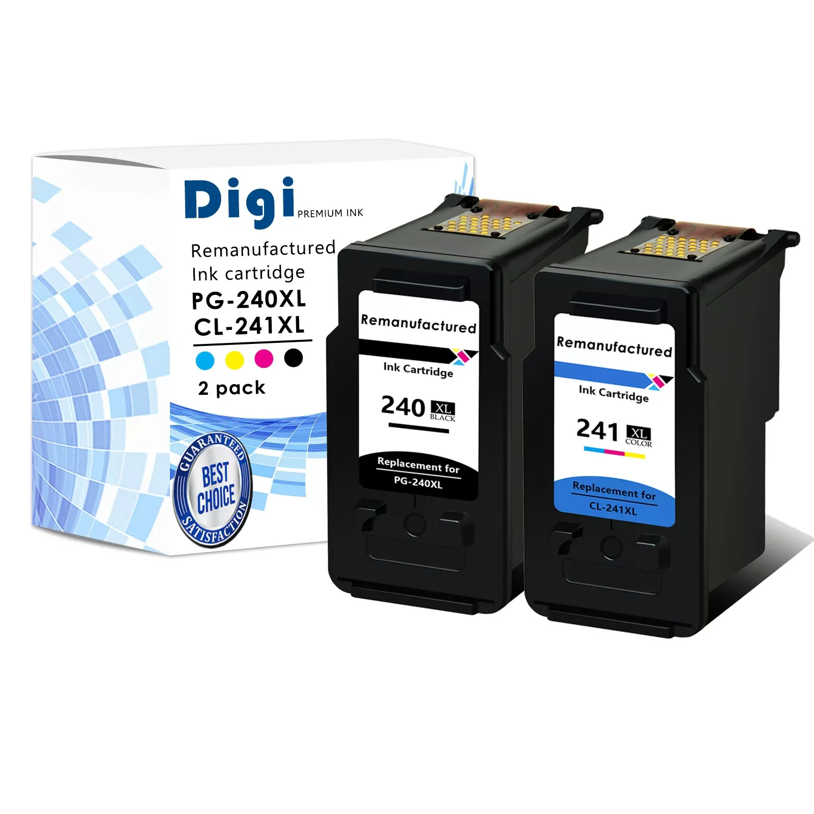 Remanufactured Ink Cartridge for Canon PG240 XL CL241 XL Compatible for Canon PIXMA MG3620 TS5120 MX472 MX452 MG3522 MG3520