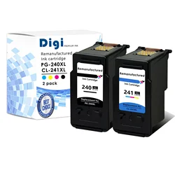 Remanufactured Ink Cartridge for Canon PG240 XL CL241 XL Compatible for Canon PIXMA MG3620 TS5120 MX472 MX452 MG3522 MG3520