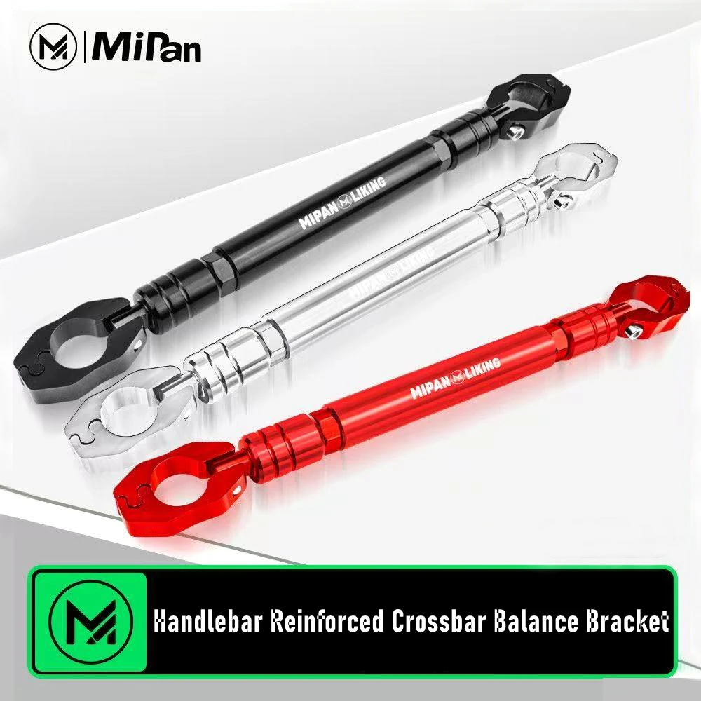 22mm CNC Aluminum Motorcycle/Scooter/Sport-bike/Cycle Handlebar Reinforced Crossbar Phone/GPS/Spotlight/Headlight Mount Bracket