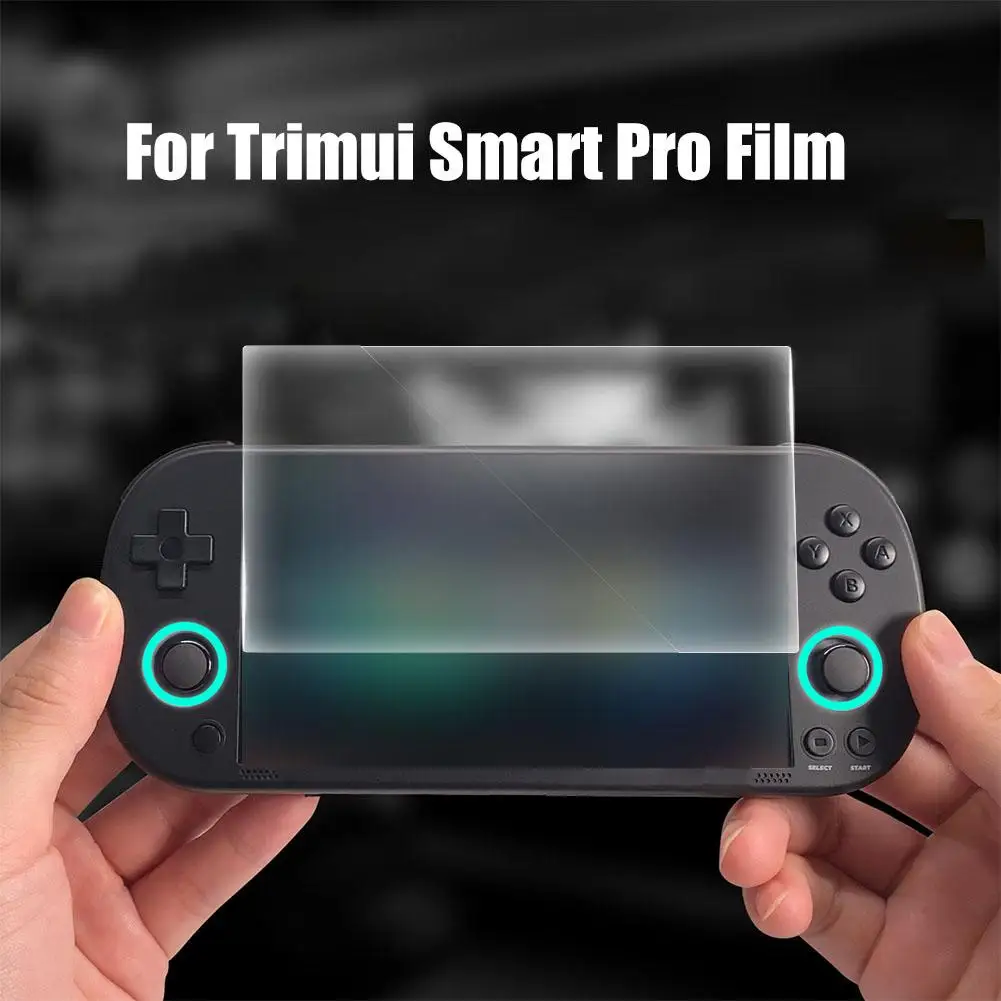 ฟิล์มกระจกนิรภัยสำหรับ trimui Smart Pro คอนโซลเกมมือถือแบบใสอุปกรณ์ป้องกันหน้าจอกันรอยขีดข่วนกันแตก HD