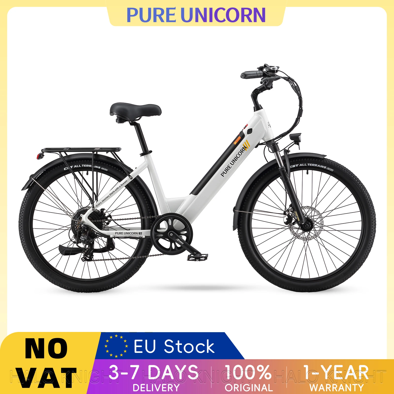 Bicicleta eléctrica para mujer, 48 V, 750 W, 12,8 Ah, con una autonomía de 60 km, bicicleta eléctrica con una velocidad máxima de 45 km/h