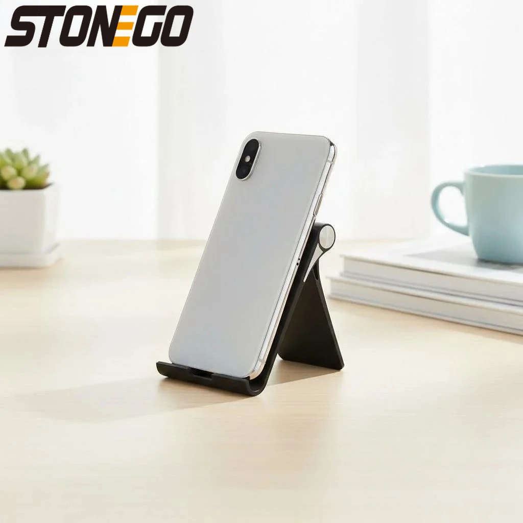 

360 Degree Adjustable Phone Stand Lightweight Portable Holder for Desk Ideal for Tablets Mobile Phones Video Calls and Movies