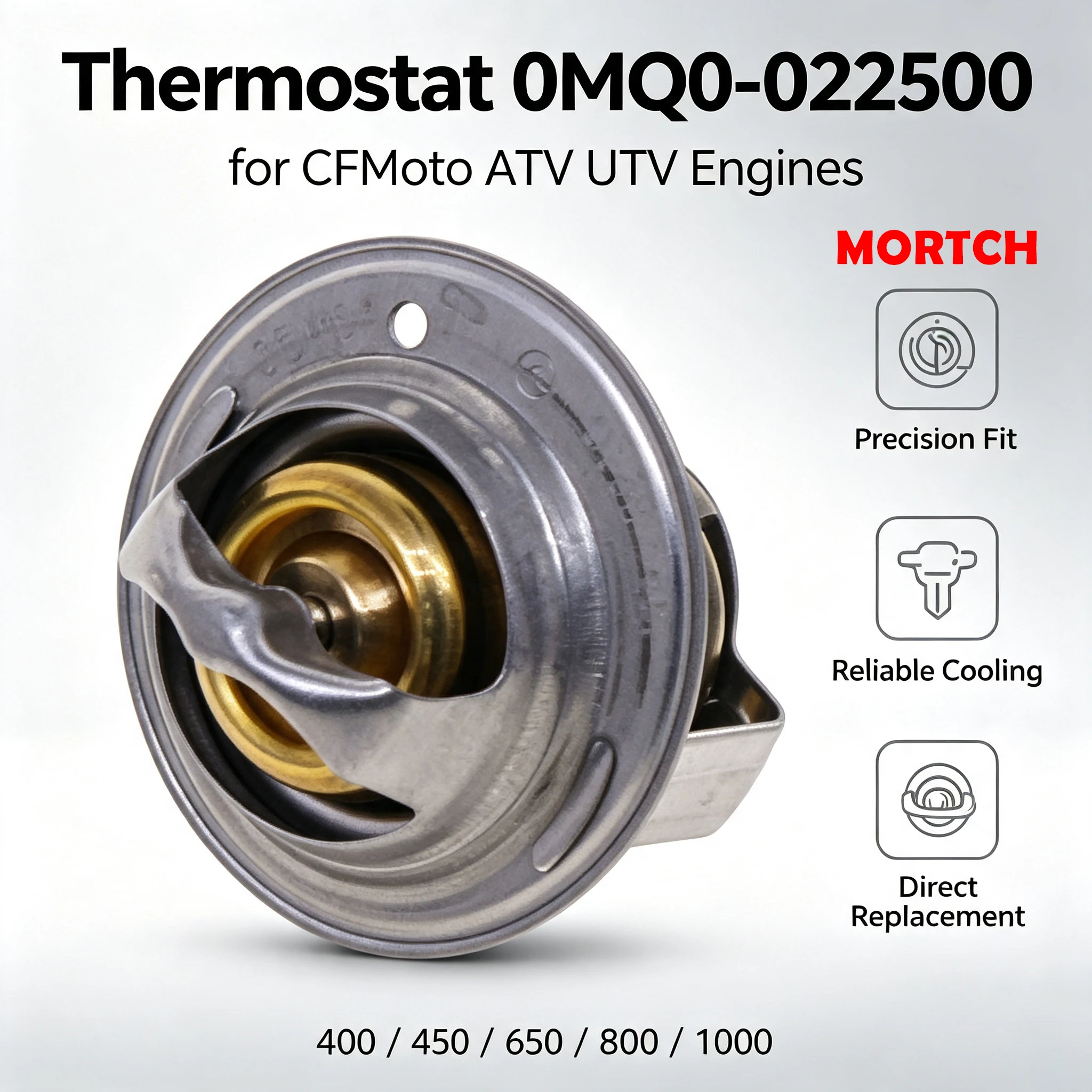 OEM 0MQ0-022500 Motorkühlthermostat Ersatz für CFMoto 400 450 650 800 1000 ATV UTV Offroad-Teile – Detail 3