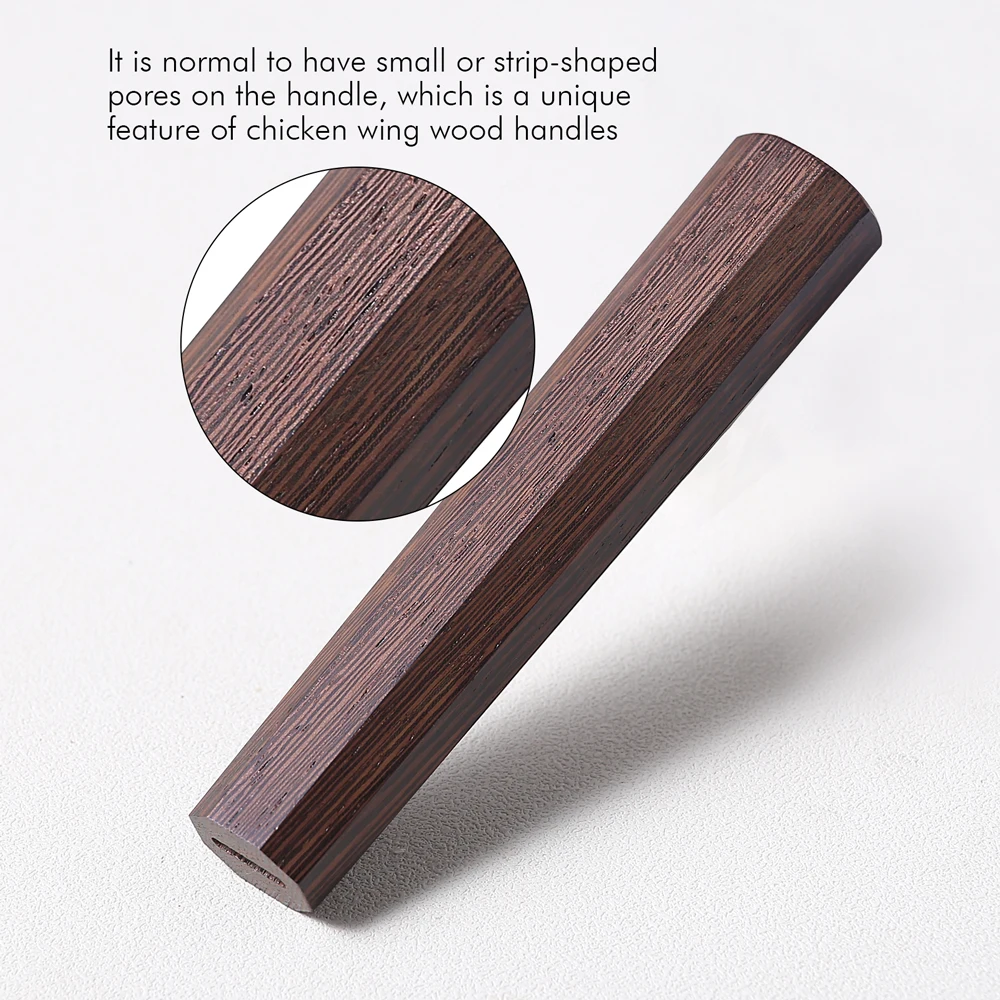 النمط الياباني الكلاسيكية مثمنة مقبض السكين DIY بها بنفسك اليدوية المطبخ سكين الطاهي فائدة صديقة للبيئة الطبيعية ينجي السكاكين مقابض