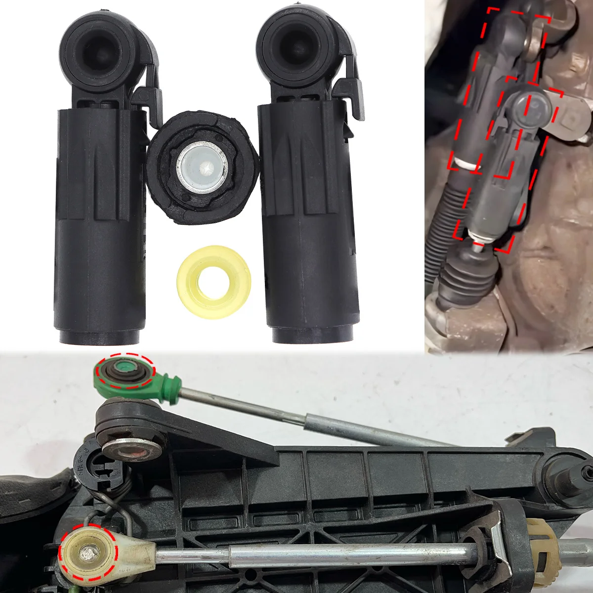 6 Speed MT Gearbox Shift Cable Linkage Bushing Collet Shifter Lever Selector End Connect For Mercedes-Benz Sprinter W906 06-2018