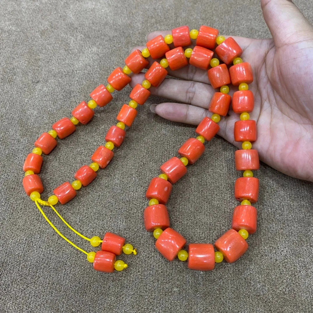 Natural Coral Necklace Women Healing Gemstone Fine Jewelry Genuine Red Coral Stone Beaded Necklaces For Girlfriend Mom Gifts