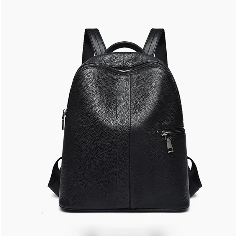 New Fashion Cow Genuine Leather Women Backpacks Luxury Brand Female Real Natural Leather Ladies Girl Student Casual Backpack