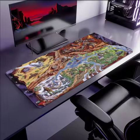 And Of 3 Rubber Heroes Desktop XXL Desk Mats Non-slip Gaming Magic Thickened Map Might Large MousePad Office