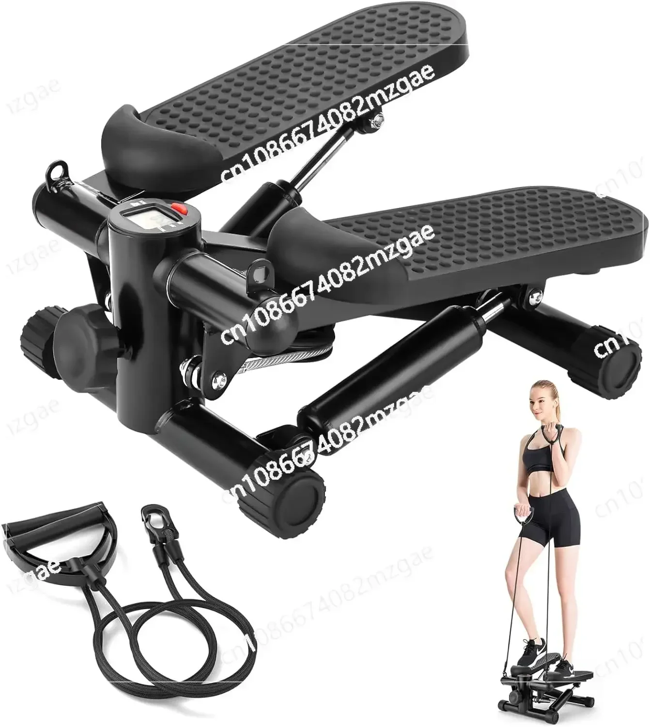 Home Fitness Equipment Stair Stepper, for Sports Mini Stepper, Hydraulic Fitness Stepper with Resistance Belt