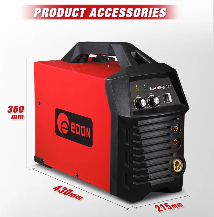 

EDON Expert MIG 175 GAS CO2 MIG WELDER Однофазная инверторная сварочная машина IGBT