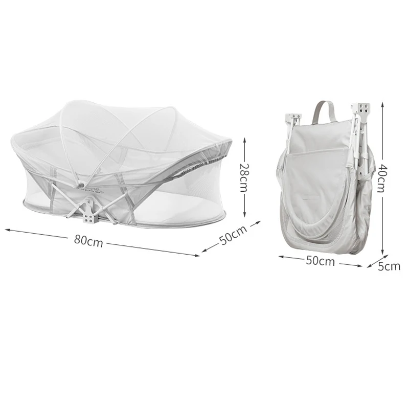 Simple portable crib dual use comfortable crib inside bed safety protection free installation bedside crib