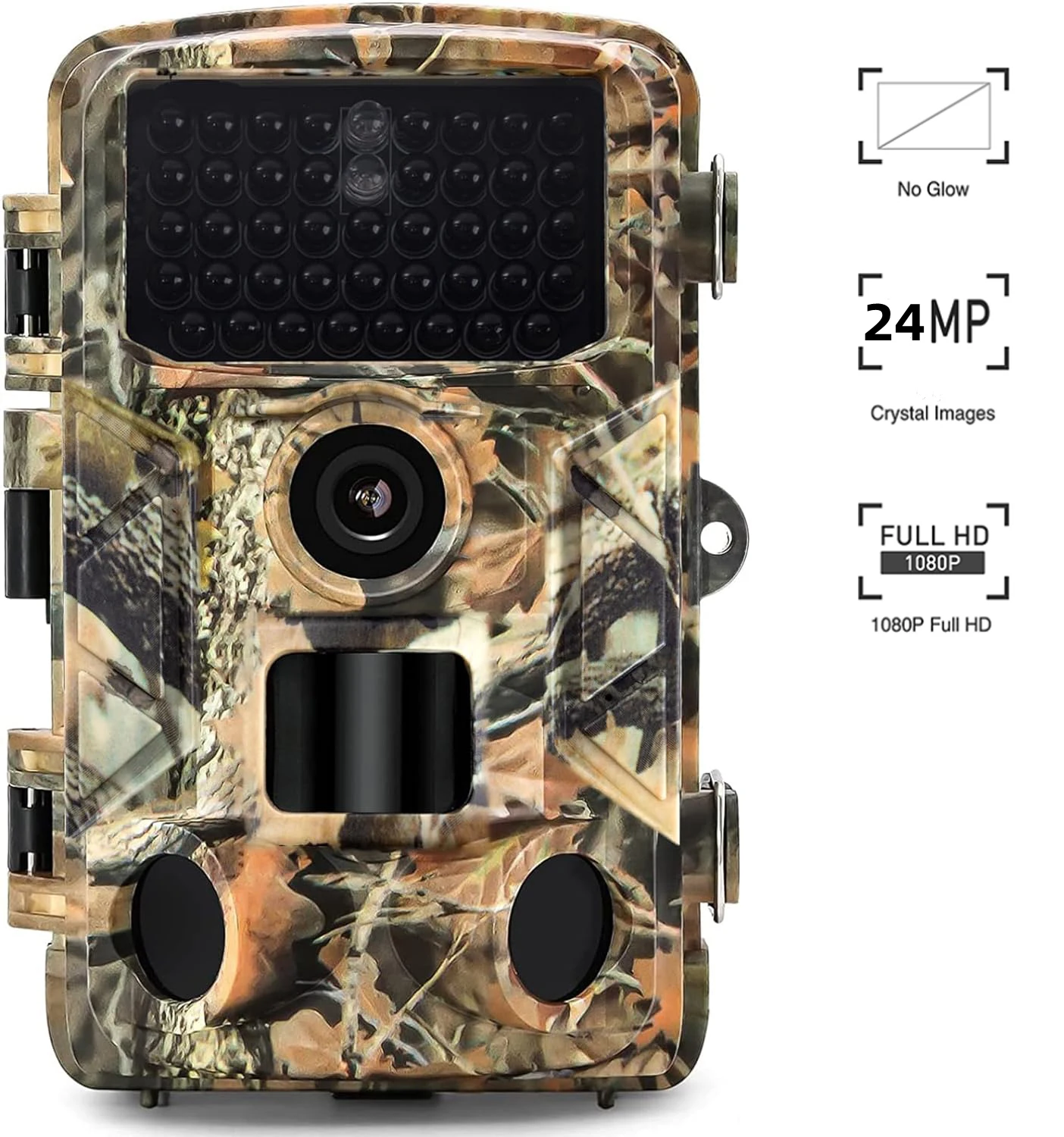 Outdoor Wildlife HD 24MP Trail Camera Night Vision Motion Activated Waterproof Trap Wide Angle Hunting Nature Scouting Cam