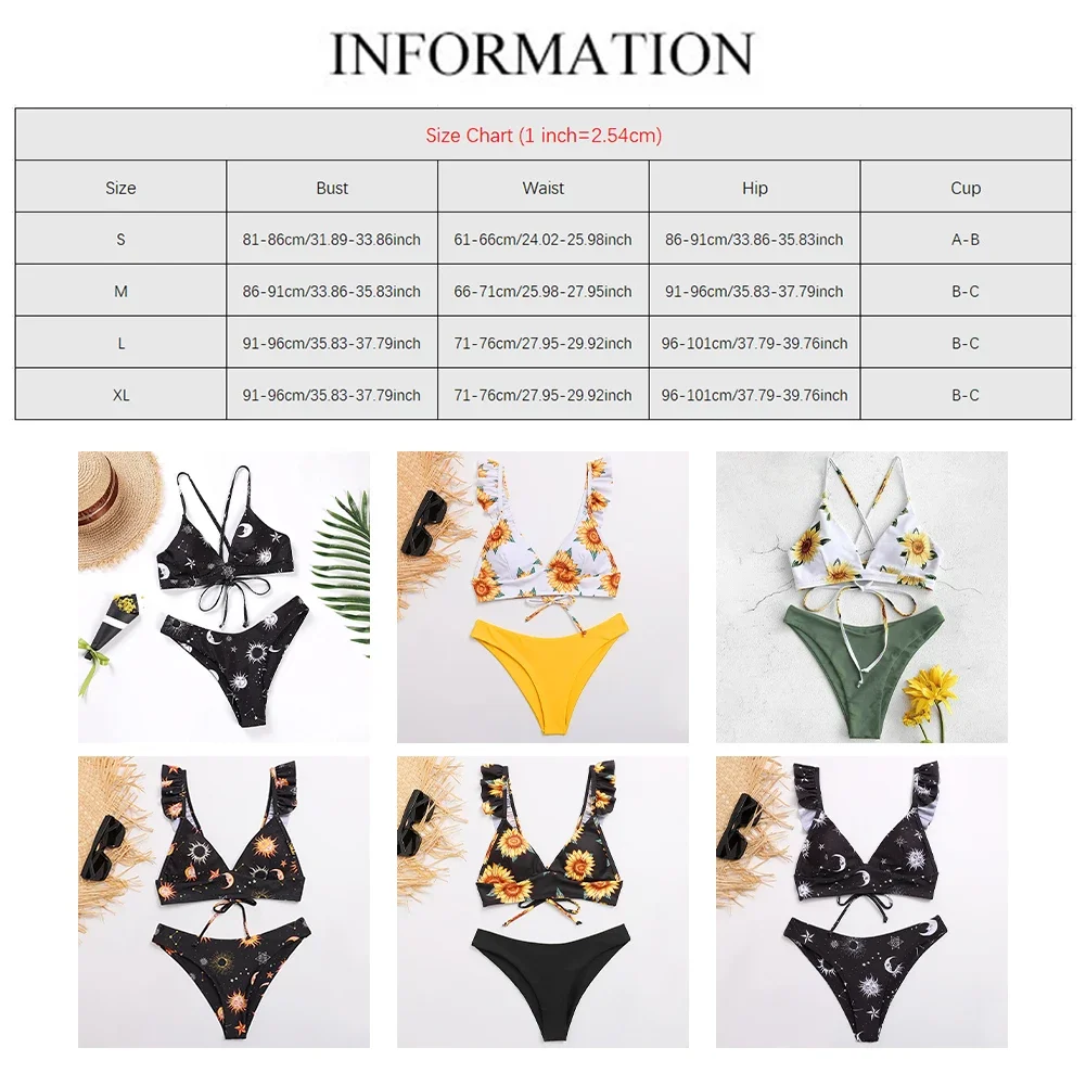 Dames imprimé Sexy adulte femme à la mode Stretch Sexy soutiens-gorge décontracté Sexy sangle Bikini fendu femme sous-vêtements maillot de bain pour femme