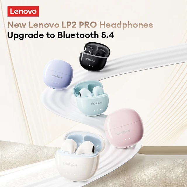 Nowe bezprzewodowe słuchawki Lenovo LP2 Pro TWS Bluetooth V5.4 24H Długi czas pracy baterii Gamingowy zestaw słuchawkowy Sportowe słuchawki stereo HIFI