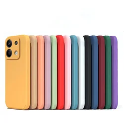 Capa original de telefone de silicone líquido, capa traseira à prova de choque para Xiaomi Redmi Note 13, 13 Pro, Note13 Pro Plus, 5G