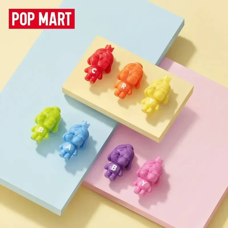 

POP MART POP BEAN CRYBABY MINI FIGURE - Радужный набор / Набор градиентных цветов Серия Слепая коробка Сумка Guess Toys Кукла Симпатичная аниме-фигурка