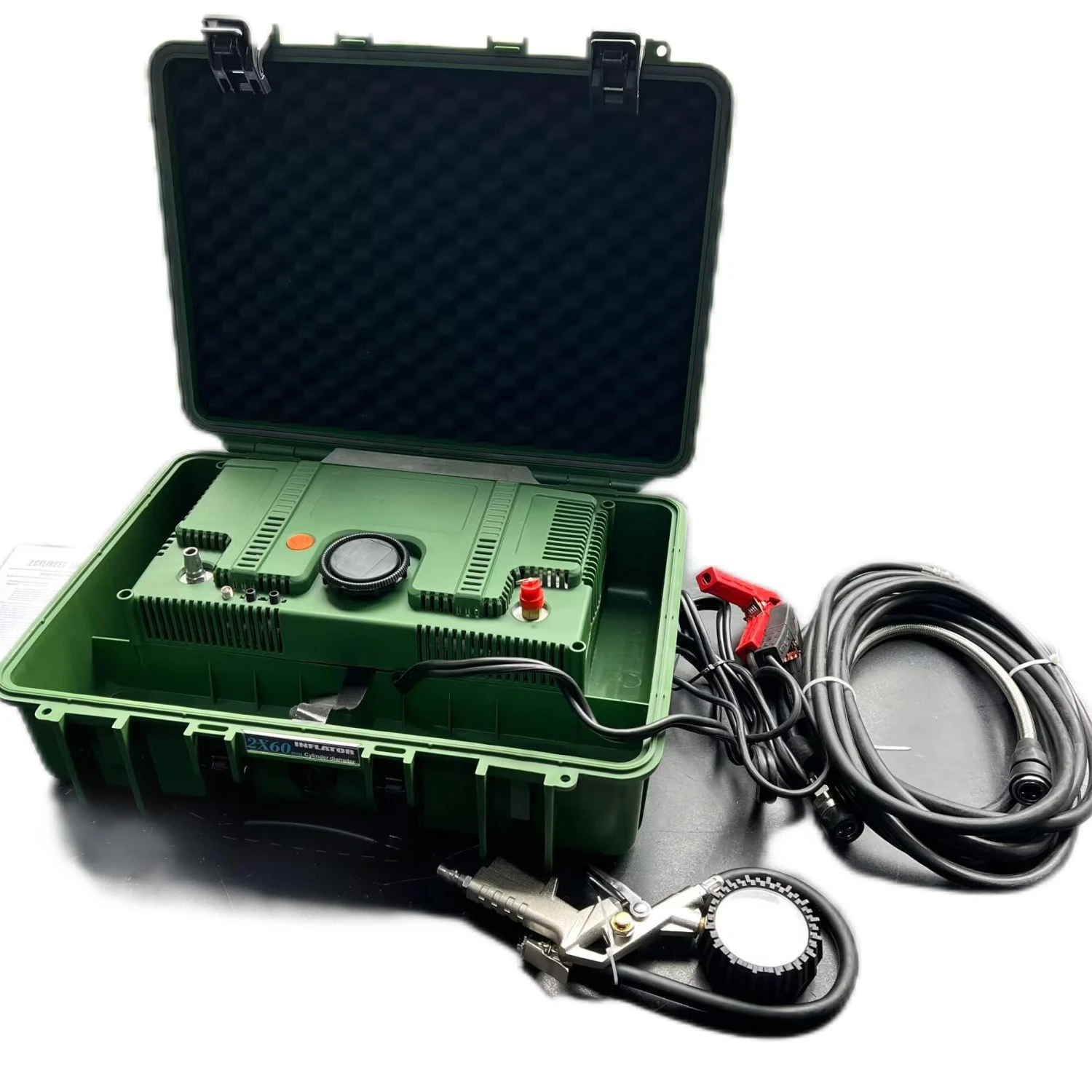 300L Double Cylinders 200PSI Tire Inflator Heavy Duty Air Compressor for Car Truck SUV ATV and Bus