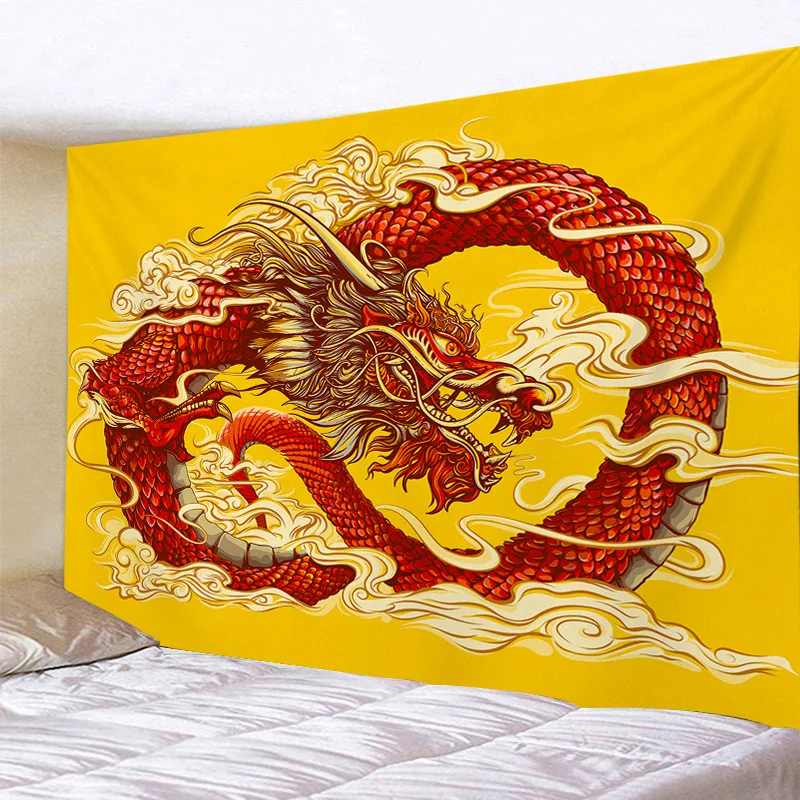 

Dragon Tapestry 3D All Over Printed Tapestrying Rectangular Home Decor Wall Hanging 02