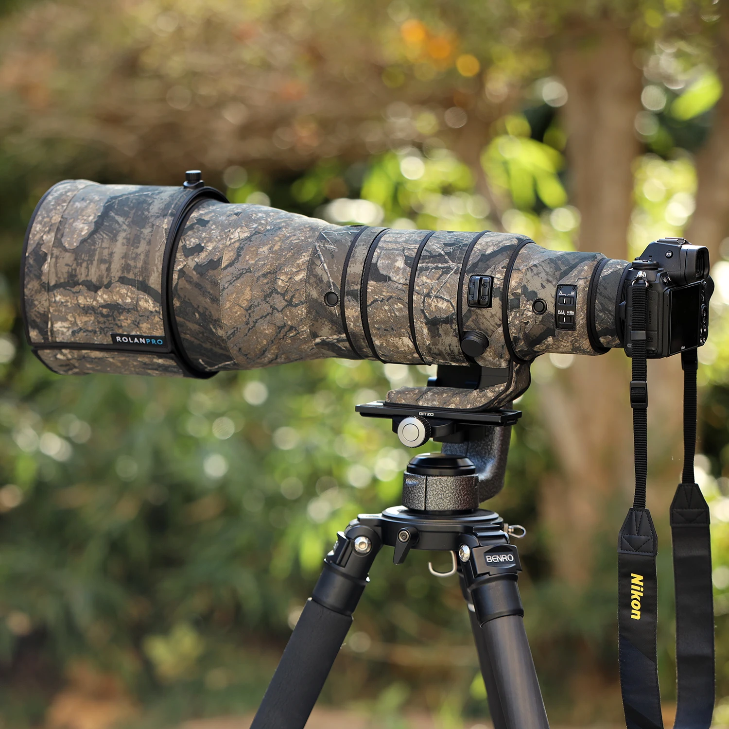 Водонепроницаемый объектив ROLANPRO для Nikon Z 600 мм F4 TC VR S, защитный чехол для объектива, чехол для пистолетов Nikon z 600 f4, камуфляжный