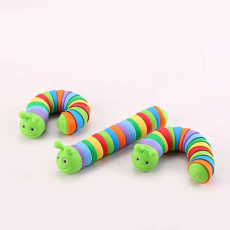 Sensory Fidget Worm Toys Relief Anti-ansia Caterpillar Slug Fidget Toys for Kids rilassante Crawling Slug Toys antistress