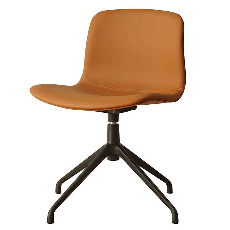 

Modern simple backrest office computer chair household with roller comfortable sedentary lifting rotating desk