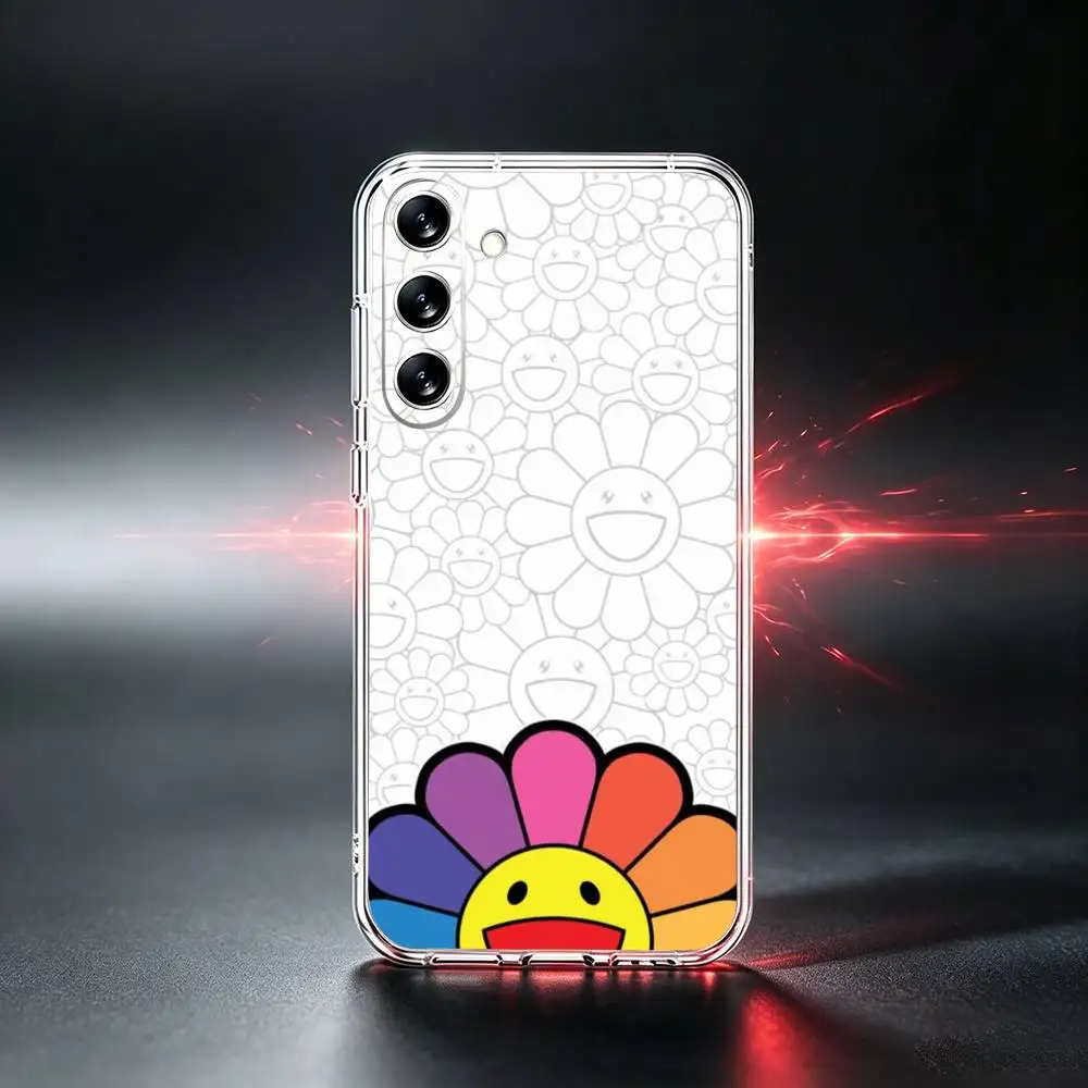 Takashi M-Murakamis Flowers Gift Phone Case Silicone Soft for Samsung Galaxy A73,A72,A71,A70,A53,A52,A51Cover