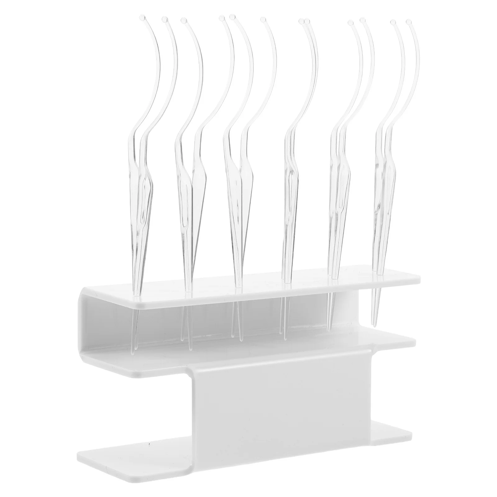 1 セットまつげディスプレイスタンドつけまつげアプリケーターホルダー白収納オーガナイザー美容サロン機器プロフェッショナルまつげツール