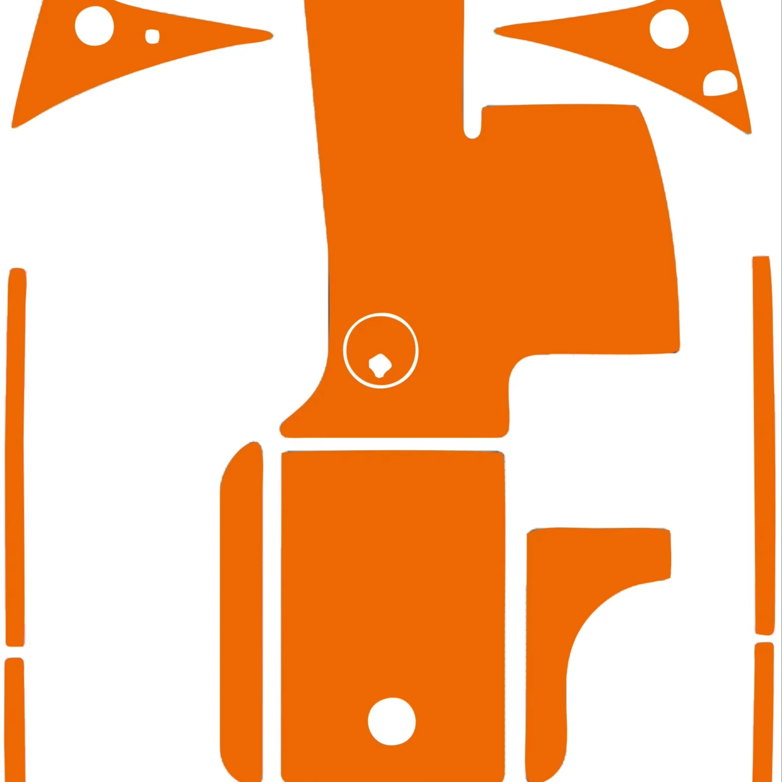 

STLF KT GuoMei Malibu TXi Response 2015 Customized Drawing EVA Foam Boat Flooring Double Layer Marine Mat Accessories for Boats