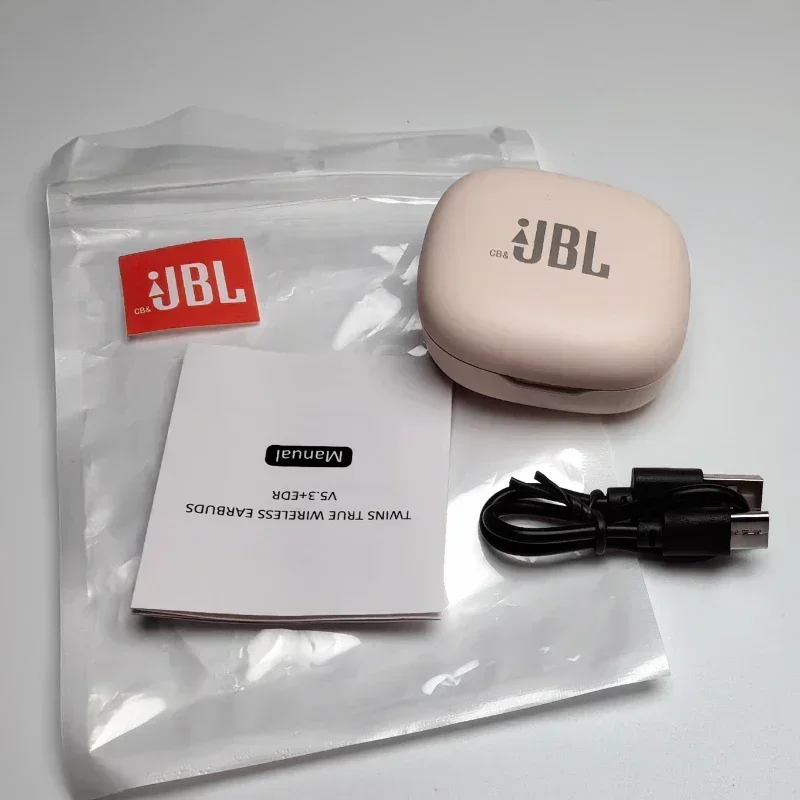 JBL-Écouteurs Bluetooth 300 TWS, oreillettes de musique stéréo, sans fil, stop-bruit, hi-fi, cb & wave