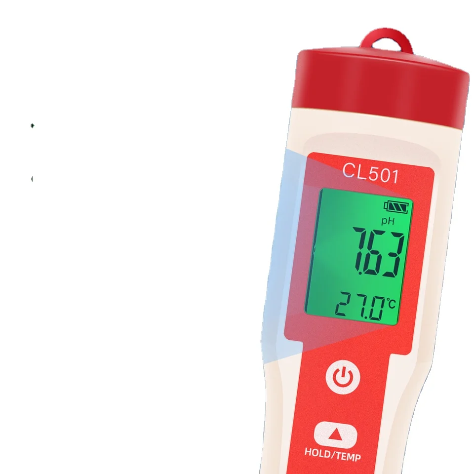 5 1 Digital Chlorine Meter Pen Water Quality Detector PH H2 ORP TEMP CL2 Tester Multi-function Spa Swimming Pool Monitor