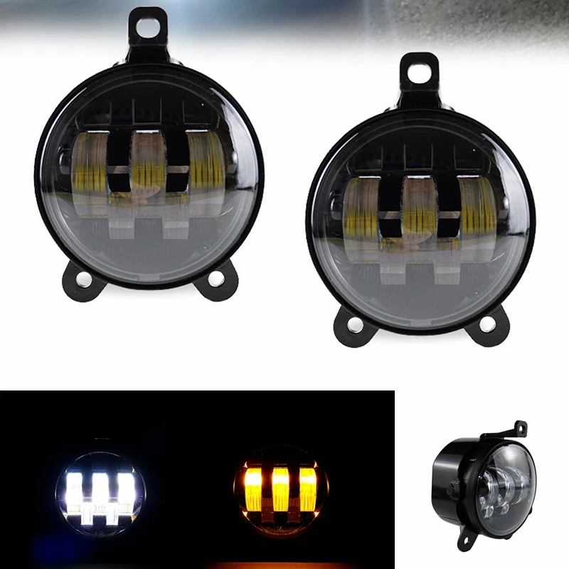 3.5''inch Fog Lamp Assembly Super Bright 30w 6000k 12v Led Fog Light for lada Priora Oasis Gazelle Russia car