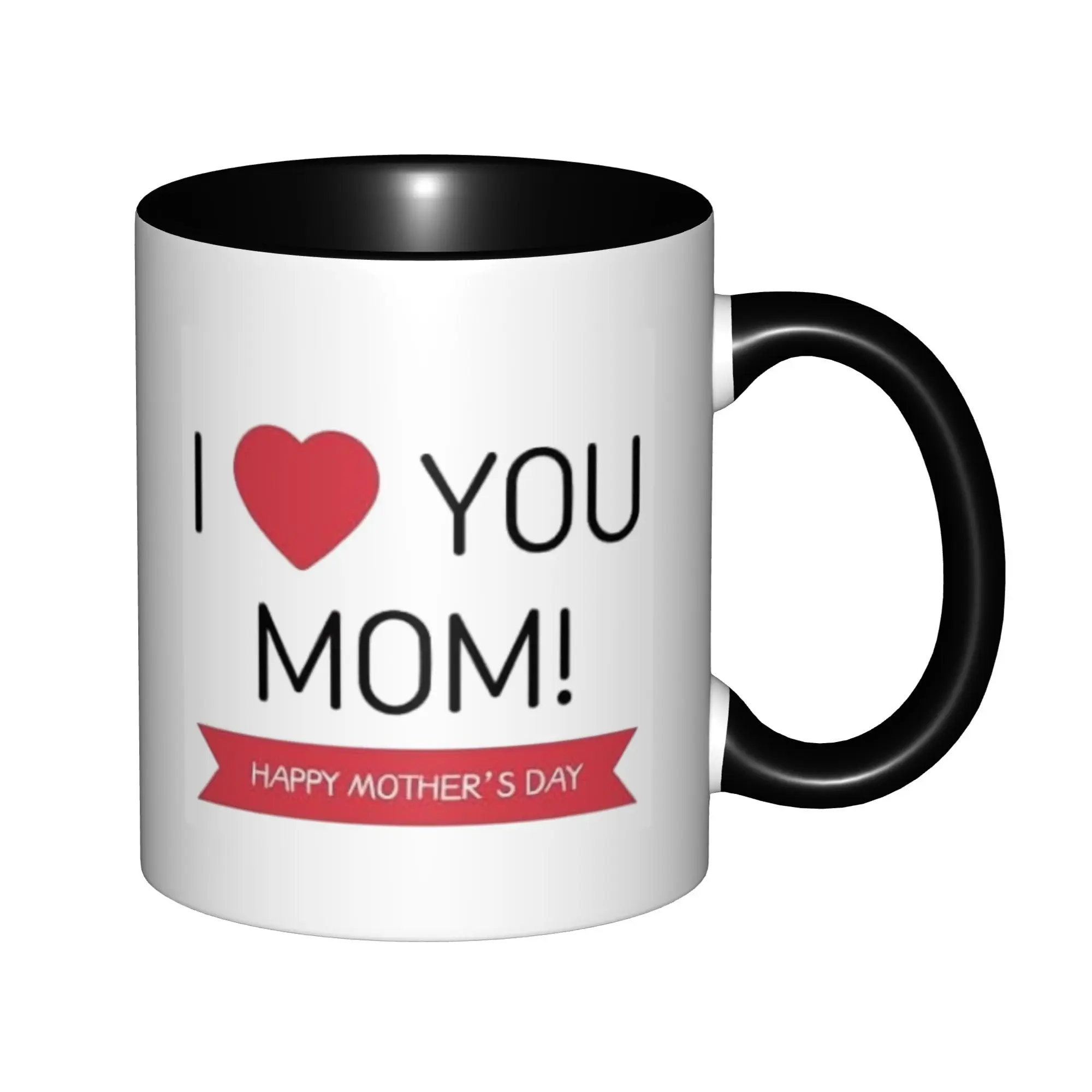 

I LOVE YOU MOM Mugs For Birthday Coffee Mugs Ceramic Tea Cups 11oz