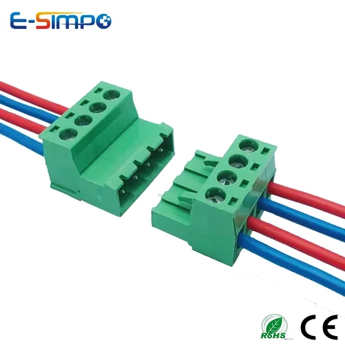 Imagen 2 del producto 10 unids/set enchufe macho hembra soldadura a tope aérea 2EDGRK 15EDGRK-5.08mm 2P-24P conector de bloque de terminales de cable sin soldadura enchufable