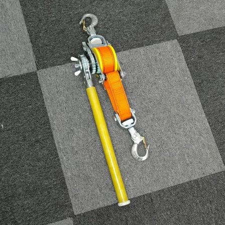 Japanese style manual tensioner for power construction, insulated tightener for cable fixing, insulated cable puller